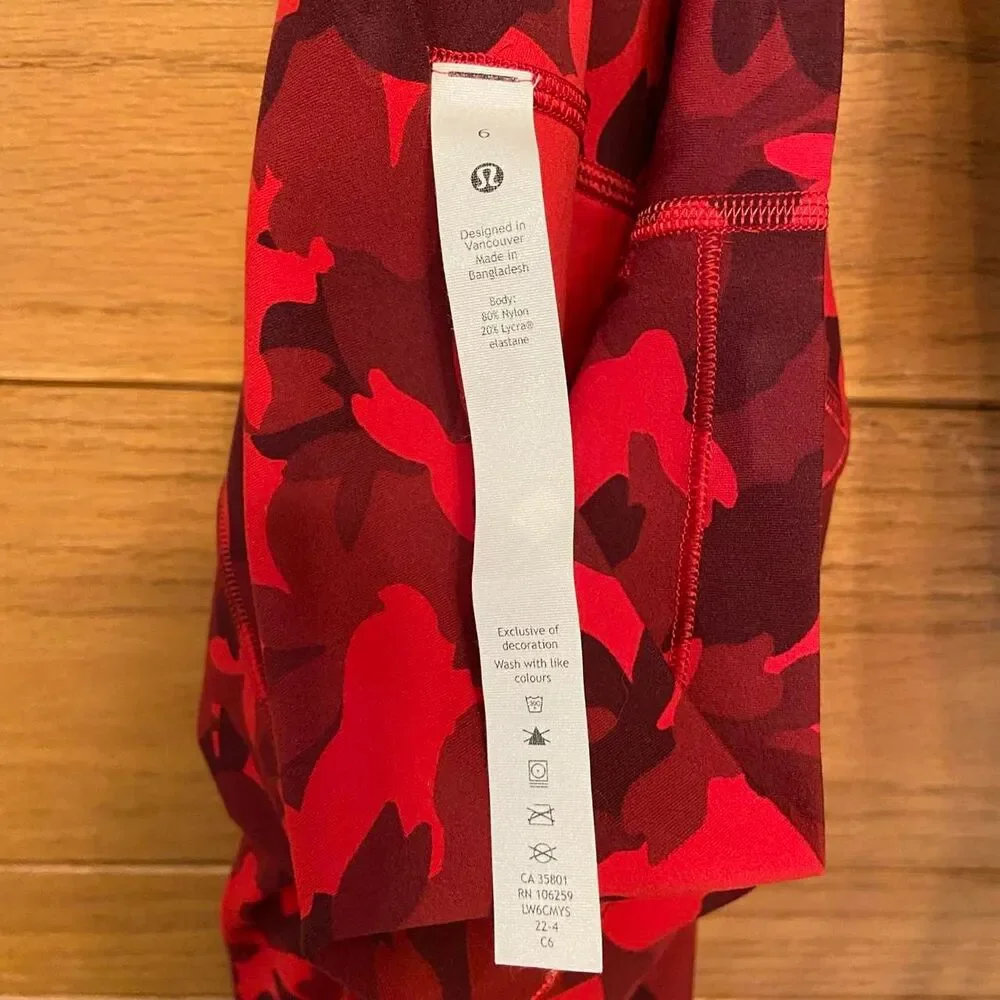 Lululemon Align rabbit allover print cropped leggings
